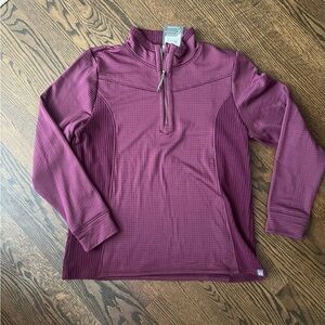 Women's Burgundy Quarter-Zip Sweatshirt